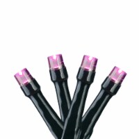 Brite Star 20 Battery Operated Pink LED Christmas Micro Light Set - 7.25 ft Green Wire