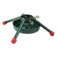 Jack Post 19 Green and Red Christmas Tree Stand for Real Trees