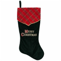 Dyno 19  Green and Red 'Merry Christmas' Christmas Stocking