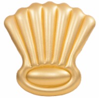 Pool Central 32743693 63 in. Inflatable Golden Shell Sparkle & Shine Swimming Pool Float
