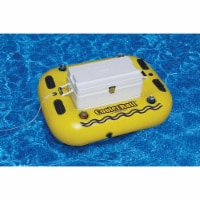 Swim Central 32745885 55 in. Inflatable Yellow & Black Swimming Pool Cooler Raft Float