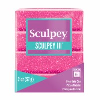 Sculpey III Oven-Bake Clay 2oz-Pink Glitter