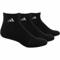 adidas 3-Pack Cushioned Climalite Quarter Length Socks Perspective: Main