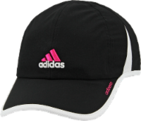 adidas® adiZero II Women's Cap - Black/Solar Pink/White Perspective: Main