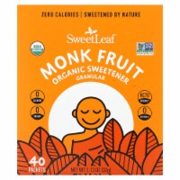 Organic Monk-Fruit Powder Sweetener Packets, 40 ct Perspective: Main