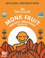 SweetLeaf Sweetener® Organic Monk Fruit Sweetener Packets