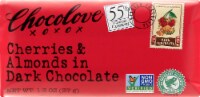 Chocolove Mini Dark Chocolate Cherries & Almonds Bar