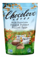 Chocolove® Milk Chocolate Peanut Butter Filled Easter Candy Eggs Perspective: Main