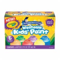 Crayola 54-2400 Washable Paint 6-Color Glitter Set