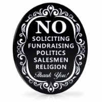 Signs Authority No Soliciting 6 x4.75  Aluminum Sign For Home/Property
