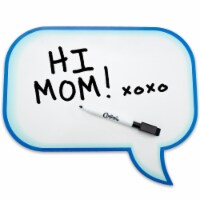 Signs Authority Blue Speech Bubble Dry Erase Board - Reusable, Durable, Portable