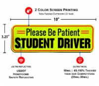 Signs Authority 10  Student Driver 3 Pk Car Magnet Reflective