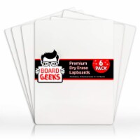 Board Geeks 6 Pk 9 x12  Plain/Plain Small Dry Erase Boards