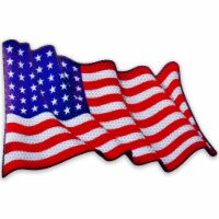 Bigtime Signs Large 1 Pk Reflective American Flag Magnet 9.5 x6