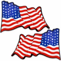 Bigtime Signs Small 2 Pk Reflective American Flag Magnet 6 x4