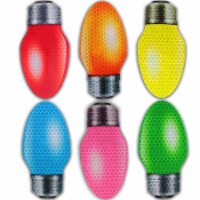 Bigtime Signs 8  6 Pack Lights Reflective Christmas Car Decorations Magnet Set