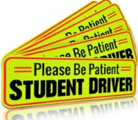Signs Authority 10  Student Driver Magnet 6 Pk | Reflective Car Magnet