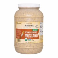 Woodstock Organic Stone Ground Mustard - Case of 4 - 128 oz.