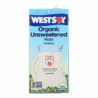 Westsoy Organic Plain - Unsweetened - Case of 12 - 32 Fl oz.