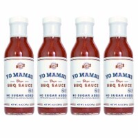 Yo Mama's Foods Keto Barbecue BBQ Sauce (Pack of 4) - Vegan, Gluten Free, Paleo Friendly