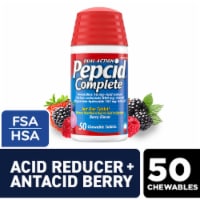 Pepcid Complete Acid Reducer + Antacid Berry Chewable Tablets