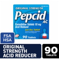 Pepcid AC Original Strength Famotidine For Heartburn Prevention & Relief Perspective: Main