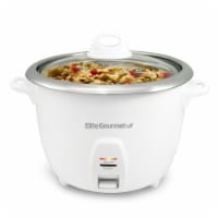 Elite Gourmet 20 Cup Rice Cooker - White