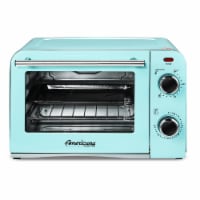 Elite Gourmet Americana Collection Retro 4-Slice Toaster Oven