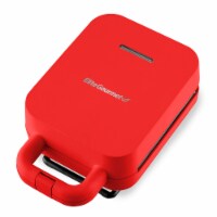 Elite Gourmet 3-In-1 Waffle Sandwich and Contact Grill - Red