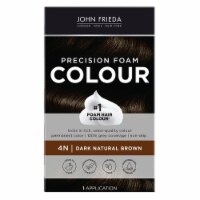 John Frieda Precision Foam Colour Brown Permanent Hair Color Kit, Hair Dye, 4N Dark Natural Brown Perspective: Main