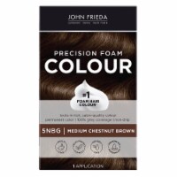 John Frieda Precision Foam Colour Brown Permanent Hair Color Dye Kit, 5NBG Medium Chestnut Brown Perspective: Main