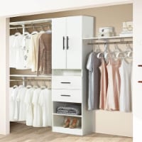 Adjustable wood closet shelving hotsell