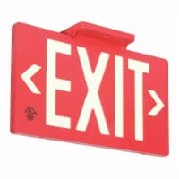 Sim Supply Exit Sign,8 3/4 in x 15 1/2 in,Plastic  GRAN11416