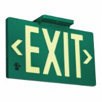 Sim Supply Exit Sign,8 3/4 in x 15 1/2 in,Plastic  GRAN11414