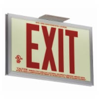 Sim Supply Exit Sign,7 1/2 in x 13 in,Plastic  GRAN11410
