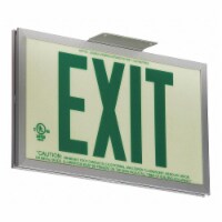 Sim Supply Exit Sign,7 1/2 in x 13 in,Plastic  GRAN11412