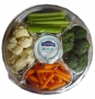 Extra Large Vegetable Tray with Dip Perspective: front