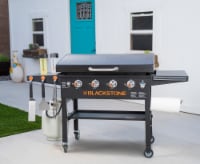 Blackstone 4-Burner Gas Griddle with Hood - Black Perspective: Main