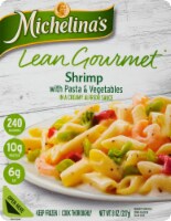 Michelina's Lean Gourmet Shrimp with Pasta & Vegetables Frozen Meal Perspective: Main