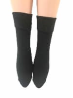Legale Turn Cuff Rayon Socks - Black Perspective: Main