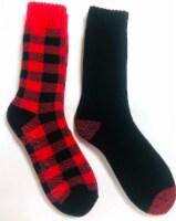 Legale Buff Check Lodge Socks - Red