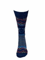 Legale Men's Aztec Blanket Crew Socks - Navy Perspective: Main