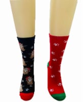 Legale Christmas Kitties in Lights Crew Socks Perspective: Main