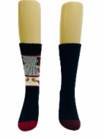 Legale Bear & Moose Cabin Socks - Black Perspective: Main