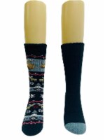 Legale Moose Fairisle Cabin Socks - Black Perspective: Main