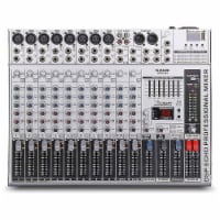 G-MARK GMX1200 Professional Stage 12 Channel Audio Mixer Console with MP3 Player