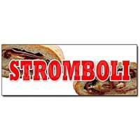 SignMission 12 in. Stromboli Decal Sticker - Pizza Subs Italian Restaurant Deli