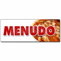 SignMission 36 in. Menudo Decal Sticker - Traditional Mexican Soup Pancita Stew Tortillas Hot