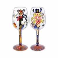 Bottoms Up - 95 and Sunny WGWILDWEST Wine Glass, Wild Wild West