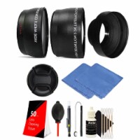 52mm Telephoto And Wide Angle Lens With Accessory Kit For Nikon Dslr Cameras